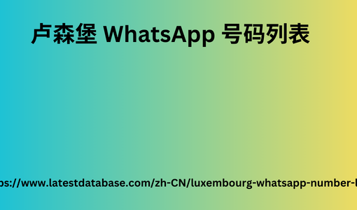 卢森堡 WhatsApp 号码列表