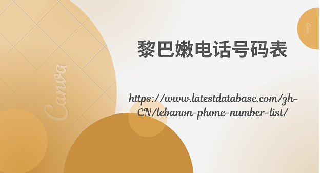 黎巴嫩电话号码表